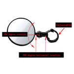 범용 360도 회전 조절 자전거 후방 핸들바 광각 볼록 거울 사이클링 후방 거울, 뷰 미러
