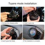 F203B Portable Car Air Outlet Sucker Electric Cooling Fan with Aromatherapy, F203B
