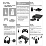 USB 4.0 블루투스 어댑터 수신기 및 송신기 소니 플레이스테이션 PS4용, PS4용
