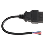 16PIN Male OBD Cable Opening Line OBD 2 Extension Cable for Car Diagnostic Scanner, Cable Length: 30cm, 30cm