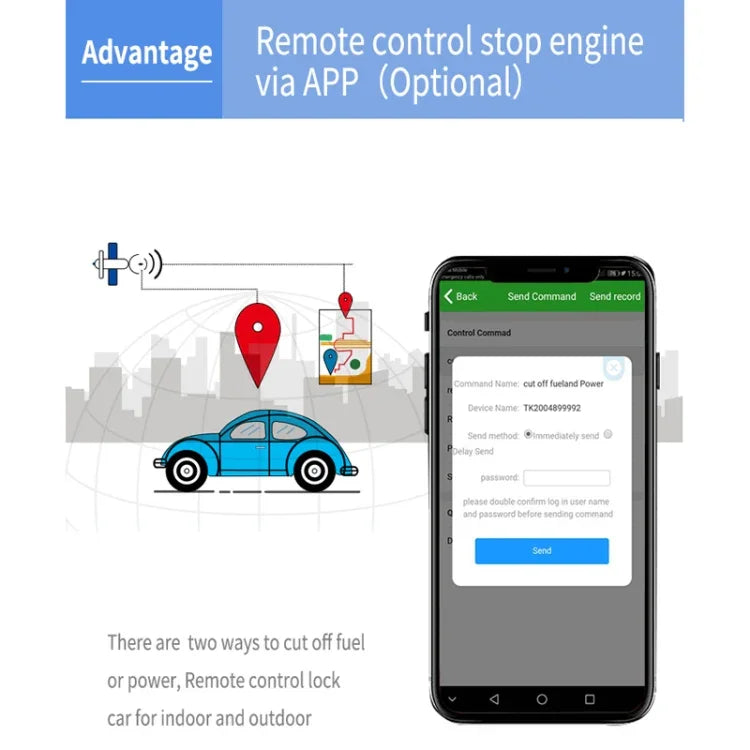 TK300 4G GPS / GPRS / GSM 실시간 자동차 트럭 차량 추적 GPS 트래커 배터리 및 릴레이 포함, TK300