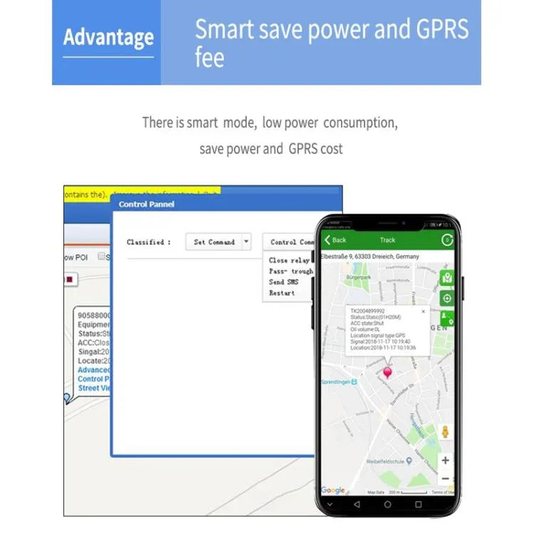 TK600 2G GPS / GPRS / GSM 강력 자기 실시간 자동차 트럭 차량 추적 GPS 트래커, TK600