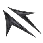 Modified Fender Side Wing Sticker Blade Side Shark Gill Car Body Decorative Sticker for Honda 10th Generation Civic, Carbon Fiber, Carbon Fiber