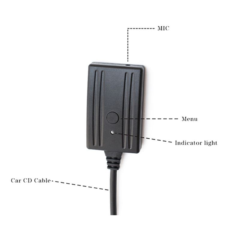 Car AUX Bluetooth Music Audio Cable + MIC for Alpine Kce-237b 123E 101E 102E 105E 117J 305S, For Alpine Kce-237b 123E 101E