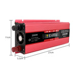 Carmaer Universal 24V to 220V 2000W Car LCD Display Inverter Household Power Converter, Universal 24V to 220V 2000W