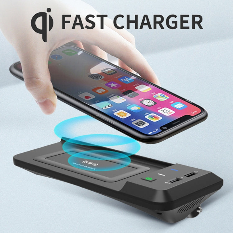 HFC-1051 Car Qi Standard Wireless Charger 15W / 10W Quick Charging for Audi Q5L 2018-2022, Left Driving, HFC-1051