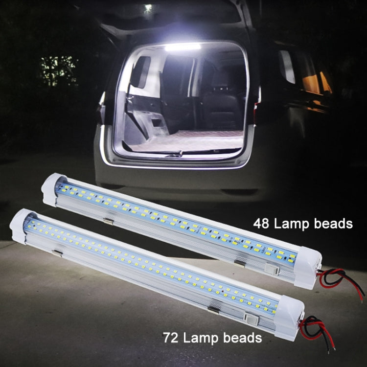2 PCS ZS-3332 12-85V High Bright 72LEDs RV Dome Light Cabin Light Bar, ZS-3332