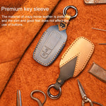 For Toyota Car Cowhide Leather Key Protective Cover Key Case, Two Keys Version, For Toyota,Two Keys Version, For Toyota, Two Keys Version