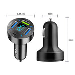 4 in 1 USB PD20W+QC3.0+2.4A Digital Display Car Fast Charger, PD20W+QC3.0+2.4A