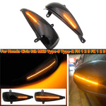 1 Pair For Honda Civic 2006-2011 Car Dynamic LED Turn Signal Light Rearview Mirror Flasher Water Blinker, For Honda Civic 2006-2011