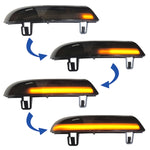 2pcs For Volkswagen Golf 5 MK5 2003-2008 Car Dynamic LED Turn Signal Light Rearview Mirror Flasher Water Blinker, For Volkswagen Golf 5 MK5 2003-2008