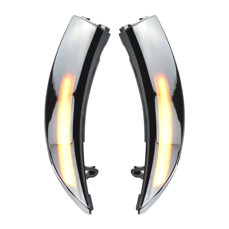 1 Pair For Ford Fiesta 2008-2017 Car Dynamic LED Turn Signal Light Rearview Mirror Flasher Water Blinker, For Ford Fiesta 2008-2017 (Transparent Black)