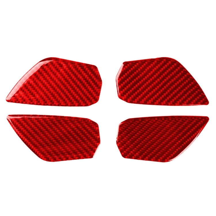 Car Carbon Fiber Inside Door Wrist Decorative Sticker for Honda Tenth Generation Civic 2016-2019, Left and Right Drive Universal, Inside Door Wrist