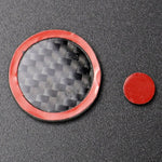 One Set Car Carbon Fiber Multimedia Knob Decorative Sticker for Mazda 3 / 6 / CX-9 / CX-5, Left and Right Drive Universal, Multimedia Knob
