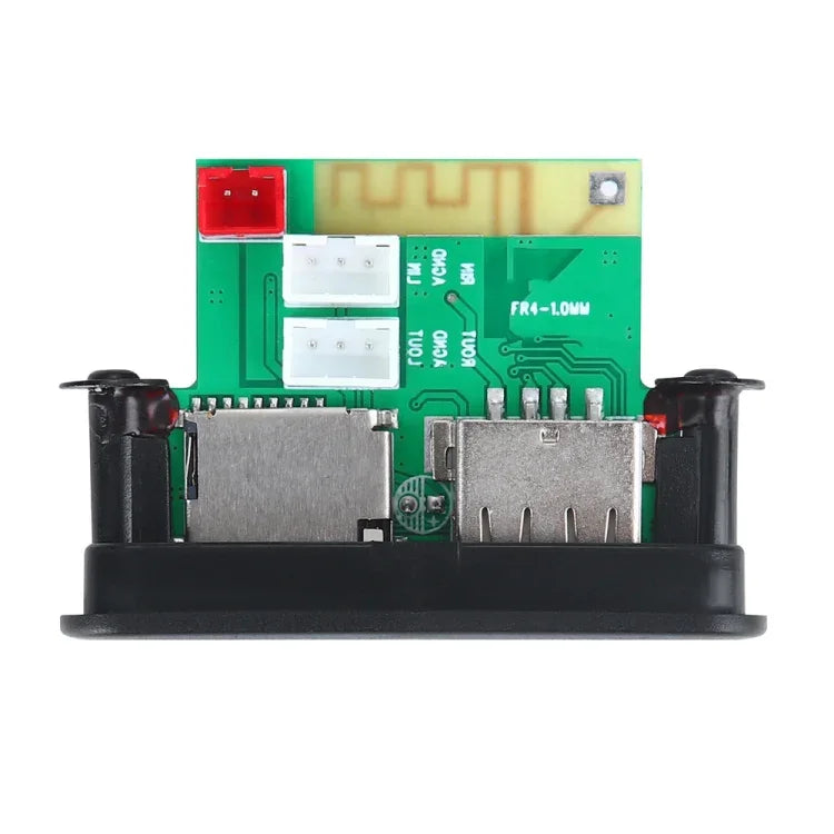 자동차 12V 오디오 MP3 플레이어 디코더 보드 FM 라디오 TF 카드 USB AUX, 블루투스 포함, 38, 38 (화이트)