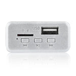 자동차 12V 오디오 MP3 플레이어 디코더 보드 FM 라디오 TF 카드 USB AUX, 블루투스 포함, 38, 38 (화이트)