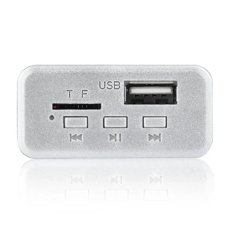자동차 12V 오디오 MP3 플레이어 디코더 보드 FM 라디오 TF 카드 USB AUX, 블루투스 포함, 38, 38 (화이트)