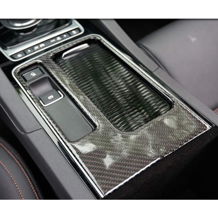 B Style Carbon Fiber Car Water Cup Decorative Sticker for Jaguar F-PACE, Water Cup (B Style)