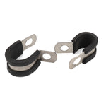 10 PCS Car Rubber Cushion Pipe Clamps Stainless Steel Clamps, Size: 13/8 inch (42mm), Size: 13/8 inch (42mm)