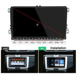 CKVW92 HD 9인치 2 Din 안드로이드 6.0 차량 MP5 플레이어 GPS 내비게이션 멀티미디어 플레이어 블루투스 스테레오 라디오 폭스바겐용, FM 및 미러 링크 지원, 유럽 지도 버전, 유럽 지도 버전
