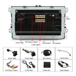 CKVW92 HD 9인치 2 Din 안드로이드 6.0 차량 MP5 플레이어 GPS 내비게이션 멀티미디어 플레이어 블루투스 스테레오 라디오 폭스바겐용, FM 및 미러 링크 지원, 유럽 지도 버전, 유럽 지도 버전