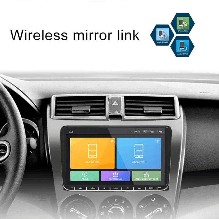 CKVW92 HD 9인치 2 Din 안드로이드 6.0 차량 MP5 플레이어 GPS 내비게이션 멀티미디어 플레이어 블루투스 스테레오 라디오 폭스바겐용, FM 및 미러 링크 지원, 유럽 지도 버전, 유럽 지도 버전