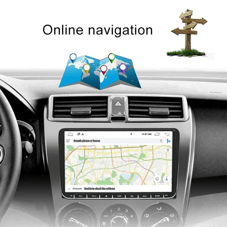 CKVW92 HD 9인치 2 Din 안드로이드 6.0 차량 MP5 플레이어 GPS 내비게이션 멀티미디어 플레이어 블루투스 스테레오 라디오 폭스바겐용, FM 및 미러 링크 지원, 유럽 지도 버전, 유럽 지도 버전