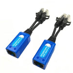 2개 세트 Anpwoo UPOE01 접합 가능 2-in-1 POE (전원 + 이더넷) 패시브 트위스티드 송수신기, UPOE01