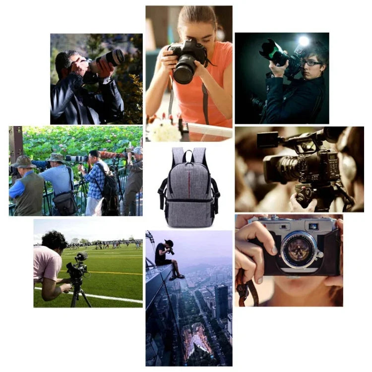니콘 캐논 DSLR 카메라용 다기능 방수 나일론 숄더 백팩 패딩 충격 방지 카메라 케이스 가방
