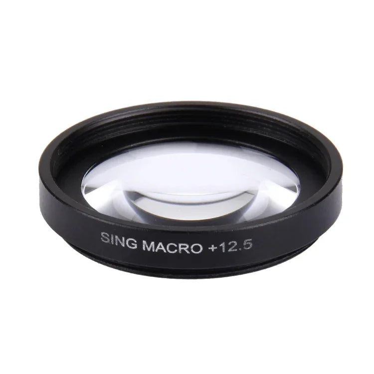 JUNESTAR 전문 37mm 12.5X 매크로 렌즈 필터 + 렌즈 보호 캡 GoPro 및 샤오미 샤오이 Yi 스포츠 액션 카메라용, 12.5X 매크로 렌즈