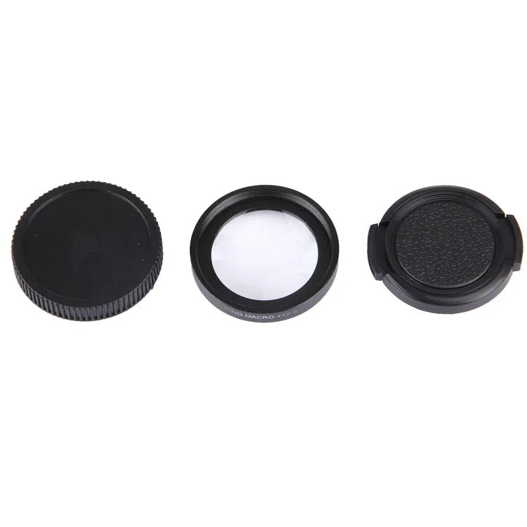 JUNESTAR 전문 37mm 12.5X 매크로 렌즈 필터 + 렌즈 보호 캡 GoPro 및 샤오미 샤오이 Yi 스포츠 액션 카메라용, 12.5X 매크로 렌즈