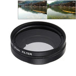 JUNESTAR 샤오미 샤오이 Yi II 4K 스포츠 액션 카메라 전문 37mm CPL 필터 + 렌즈 보호 캡, CPL 필터+렌즈 캡