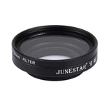 JUNESTAR 샤오미 샤오이 Yi II 4K 스포츠 액션 카메라 전문 37mm UV 필터 + 렌즈 보호 캡, UV 필터+렌즈 캡