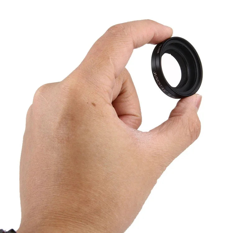 JUNESTAR 샤오미 샤오이 Yi II 4K 스포츠 액션 카메라 전문 37mm UV 필터 + 렌즈 보호 캡, UV 필터+렌즈 캡