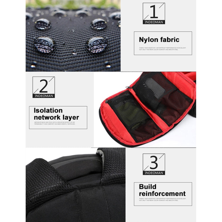 INDEPMAN DL-B012 GoPro, SJCAM, 니콘, 캐논, 샤오미 샤오이 YI용 휴대용 야외 스포츠 백팩 카메라 가방, 크기: 27.5 * 12.5 * 34 cm