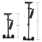 YELANGU S60L 61cm 알루미늄 핸드헬드 DSLR 카메라 DV용 스테빌라이저
