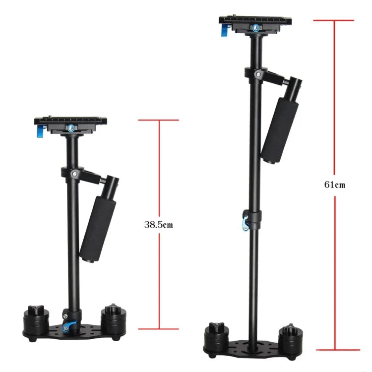YELANGU S60L 61cm 알루미늄 핸드헬드 DSLR 카메라 DV용 스테빌라이저