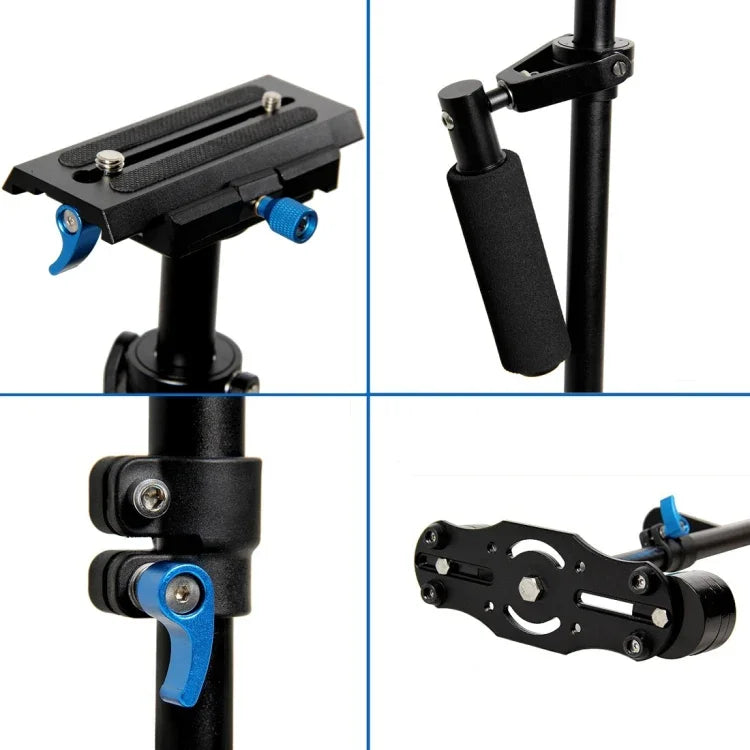 YELANGU S60L 61cm 알루미늄 핸드헬드 DSLR 카메라 DV용 스테빌라이저
