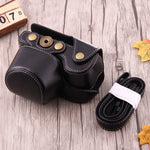 소니 A6000 / A6300 / Nex 6용 스트랩 포함 전신 카메라 PU 가죽 케이스 가방, 소니 A6000용, A6000용