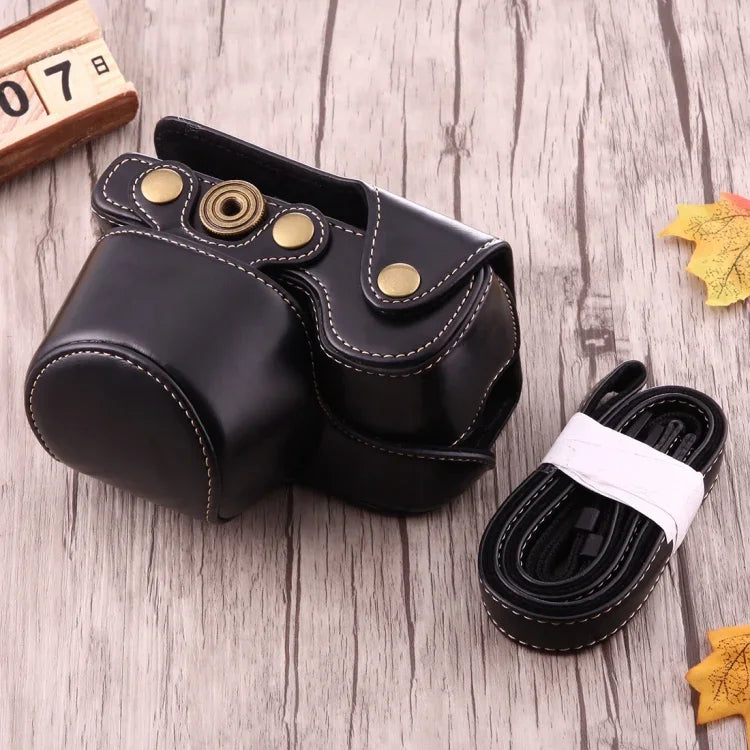 소니 A6000 / A6300 / Nex 6용 스트랩 포함 전신 카메라 PU 가죽 케이스 가방, 소니 A6000용, A6000용