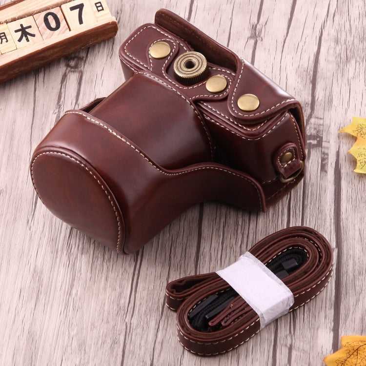캐논 EOS M10용 스트랩 포함 전신 카메라 PU 가죽 케이스 가방, EOS M10용