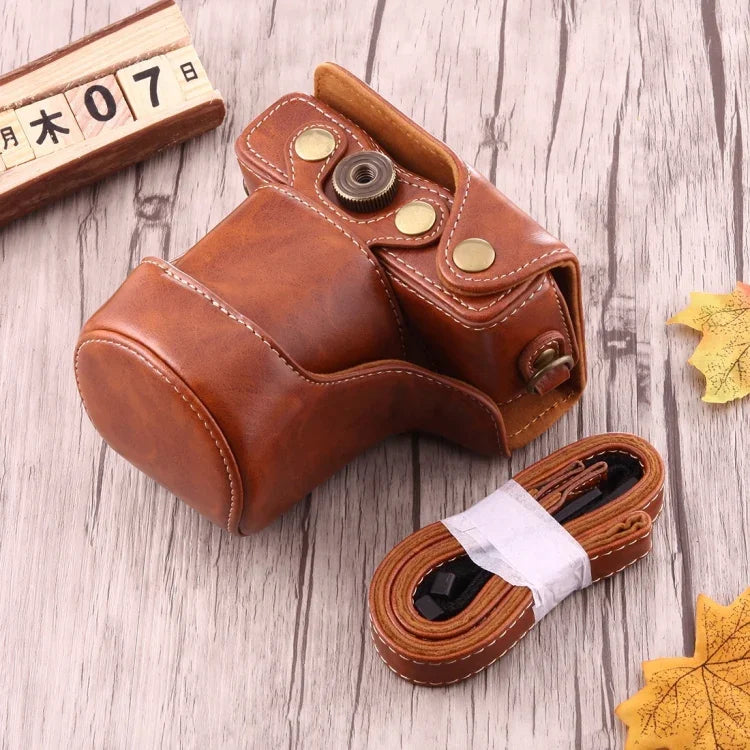 캐논 EOS M10용 스트랩 포함 전신 카메라 PU 가죽 케이스 가방, EOS M10용