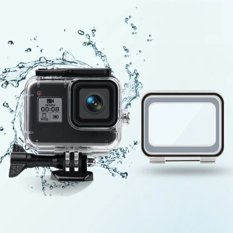 GoPro HERO8 블랙용 45m 방수 케이스 + 터치 백 커버, GoPro8용 케이스 + 터치 커버