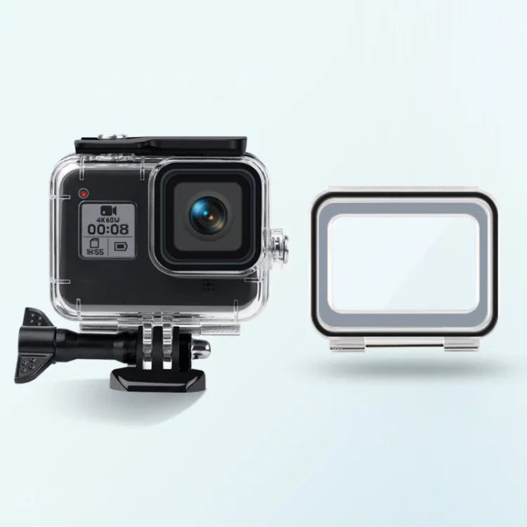 GoPro HERO8 블랙용 45m 방수 케이스 + 터치 백 커버, GoPro8용 케이스 + 터치 커버