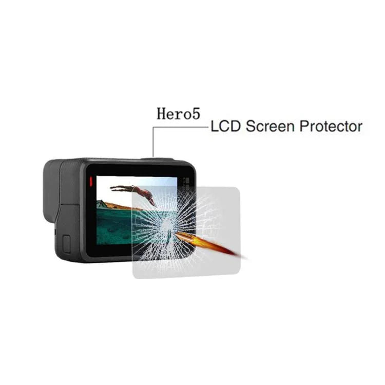 GoPro HERO5 LCD 디스플레이 스크린 보호 강화 유리 필름, 강화 유리 필름