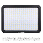 YELANGU YLG0504B 204 LED 1000LM 3300-5600K 무극성 조광 스튜디오 라이트 비디오 & 사진 조명, 캐논, 니콘, DSLR 카메라용, 204 LED