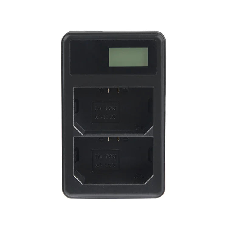 소니 NP-FZ100 배터리용 USB 포트가 있는 듀얼 채널 디지털 LCD 디스플레이 배터리 충전기, 소니 A9 (ILCE-9) 호환, 듀얼 NP-FZ100 배터리