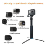 휴대용 접이식 삼각대 홀더 셀피 모노포드 스틱 GoPro, Insta360, DJI 및 기타 액션 카메라용, 길이: 23.5-81cm, RUIGPRO