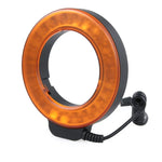 매크로 렌즈용 48 LED 조명 & 6개 어댑터 링(49mm/52mm/55mm/58mm/62mm/67mm) 원형 LED 플래시 라이트