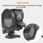 GoPro HERO7 Black /6 /5용 CNC 알루미늄 합금 보호 케이지 및 보험 프레임과 52mm UV 렌즈 하우징 쉘, 52mm UV 블랙